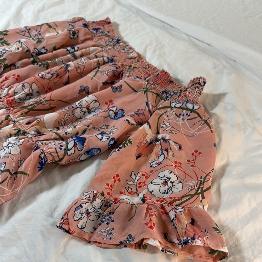 Westport Floral Woman’s Dress in Pink and Navy - Picture 9 of 10